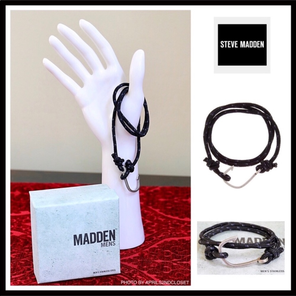 STEVE MADDEN STAINLESS STEEL BRACELET CUFF - Picture 2 of 6